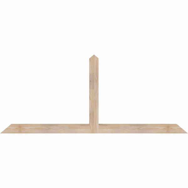 Ekena Millwork Portland Smooth Timber Gable Bracket, Douglas Fir, 72"W x 30"H x 3 1/2"D x 3 1/2"F, 10/12 Pitch GBW072X30X0404POR00SDF - main